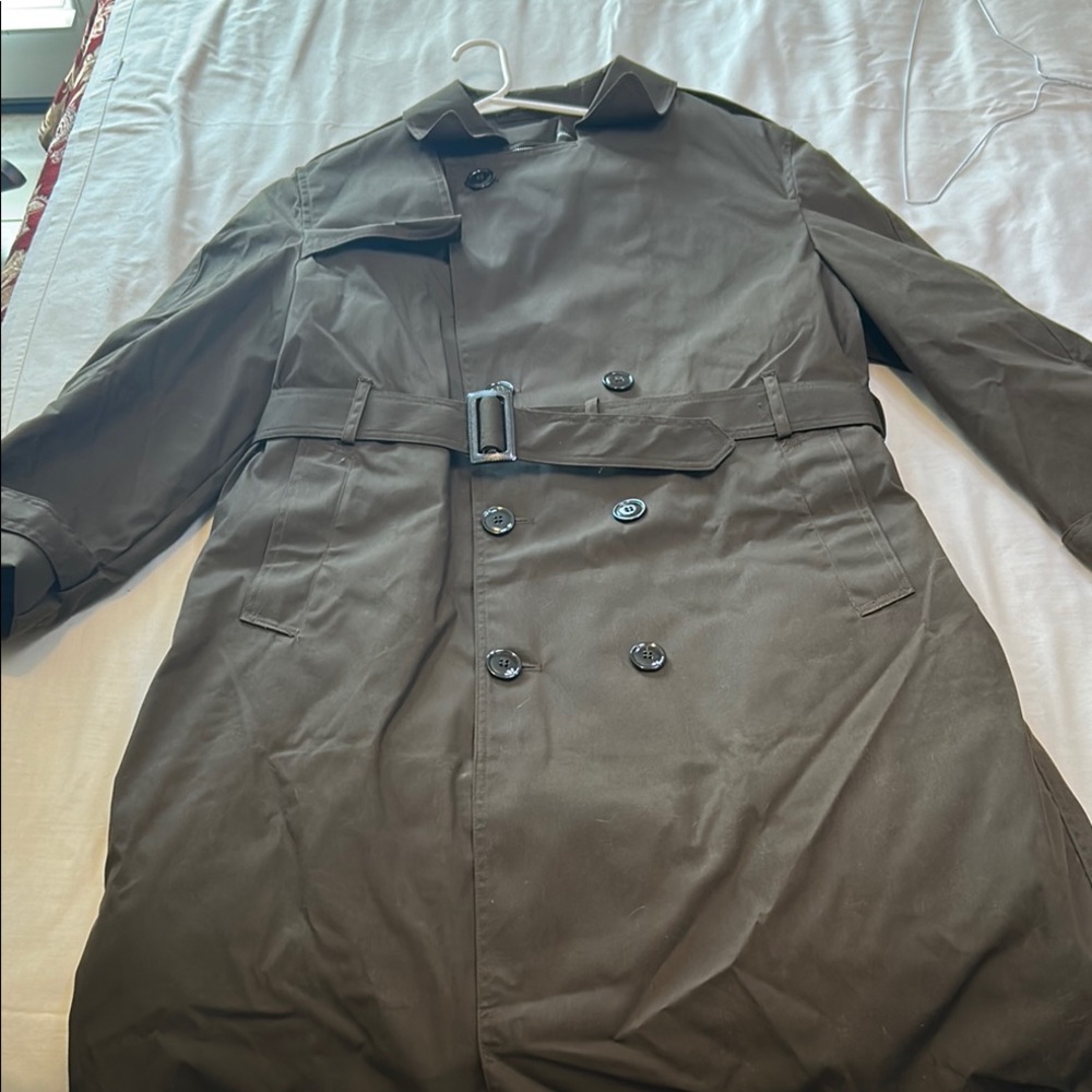 Men's Team Soldier Army Certified Gear Brown Trench Coat